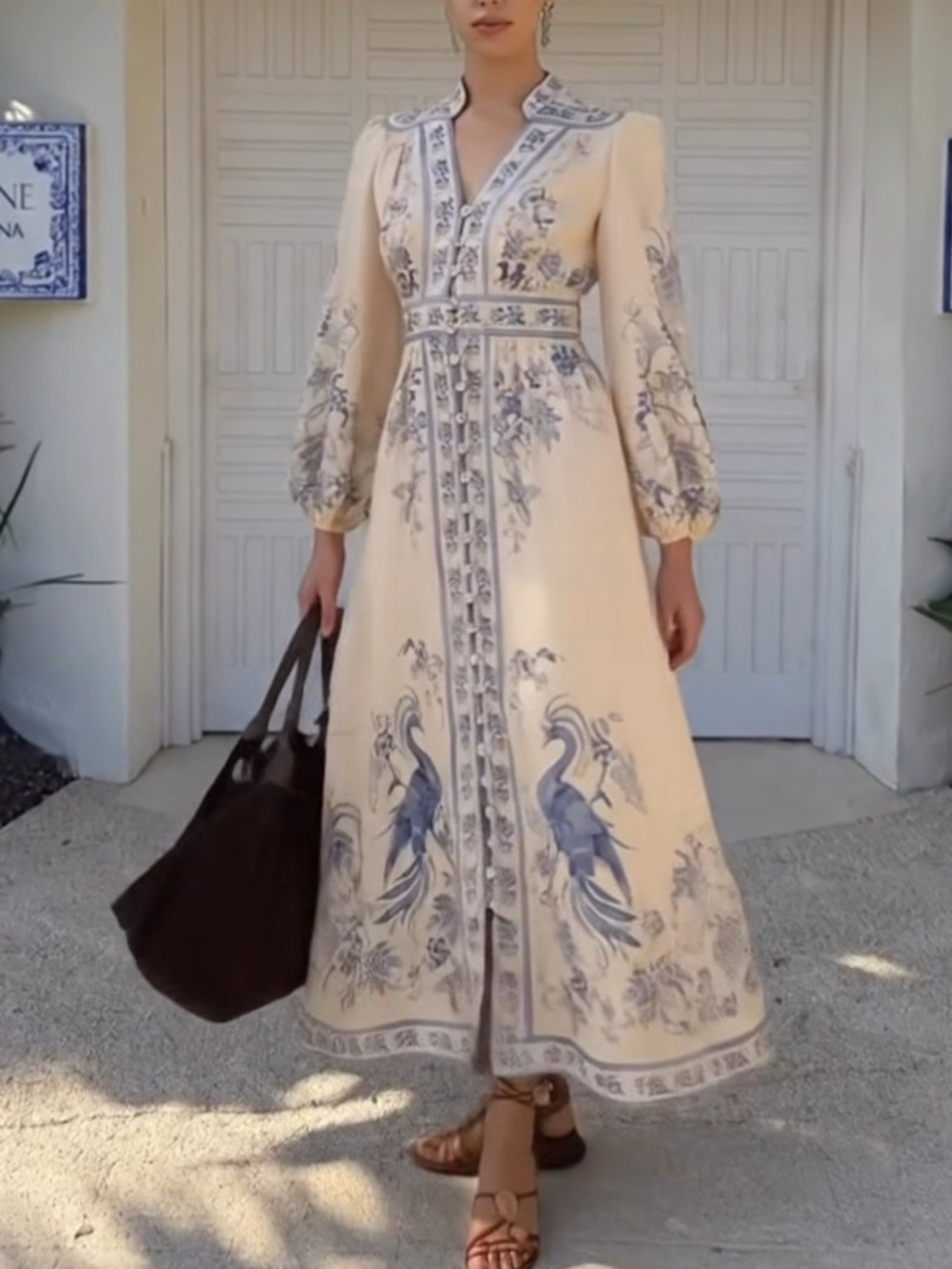 Zimmermann Lucky Plunge Midi Dress